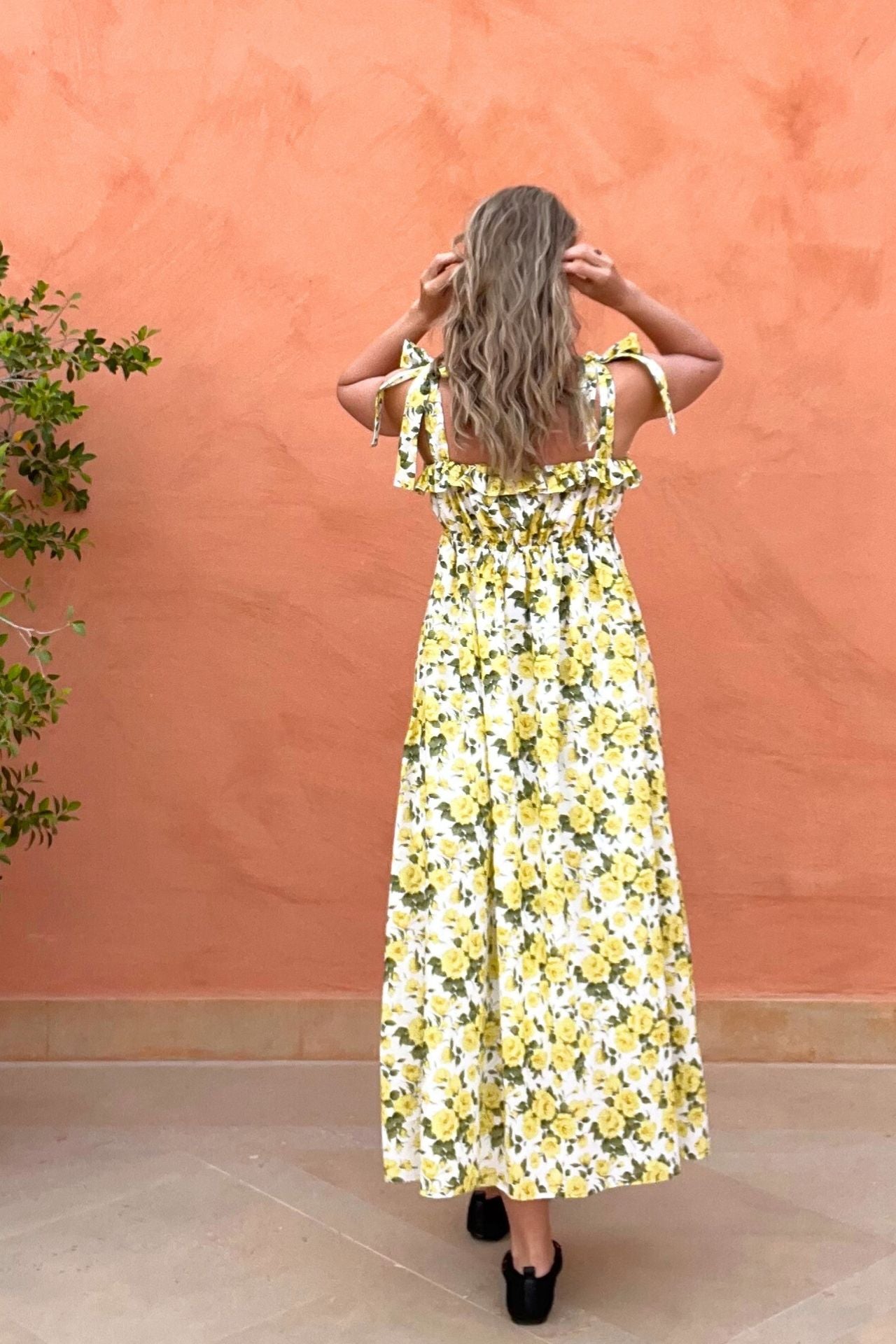Isa Dress in Carline Rose Pattern