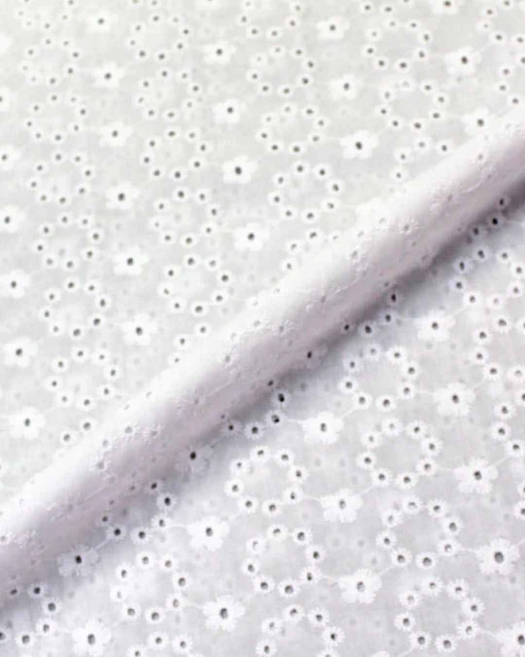 Isa Broderie Dress in White