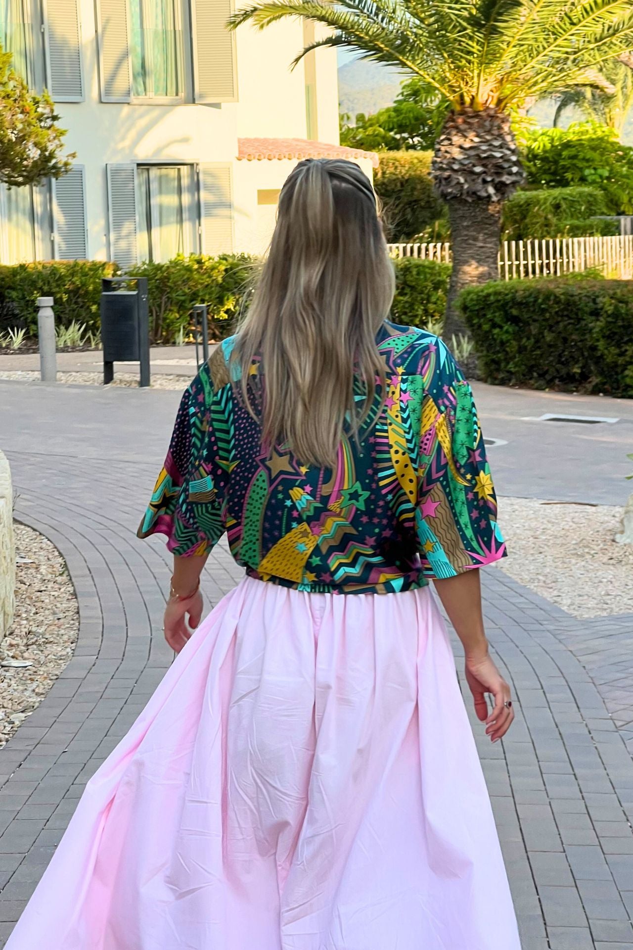Leo, Your Boyfriend Silk Shirt in My Grown-Up Star Pattern