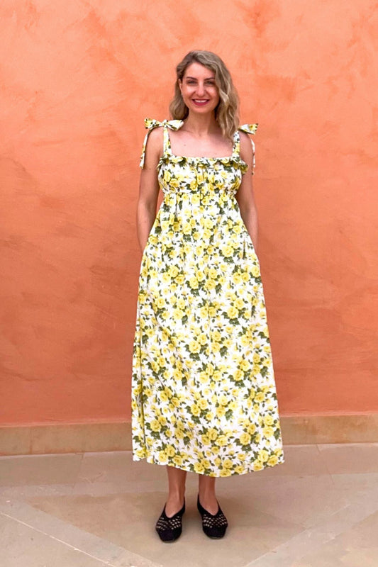 Isa Dress in Carline Rose Pattern